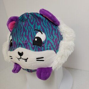Pikmi Pops Surprise Tiger Plush Purple Teal 2017 Moose Stuffed Animal 7"